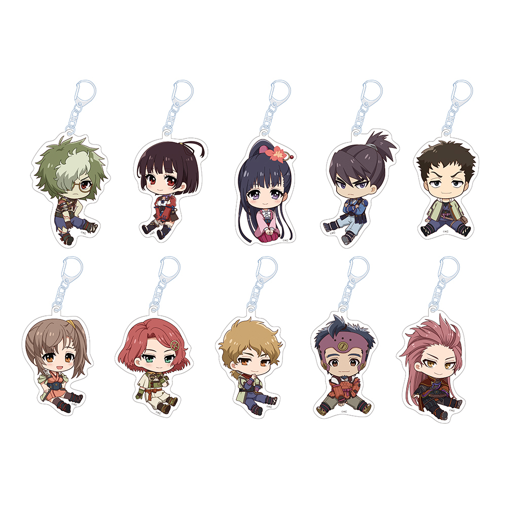 ぺたん娘アクリルキーホルダー