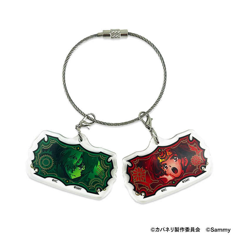 図柄アクリルチャームキーホルダー